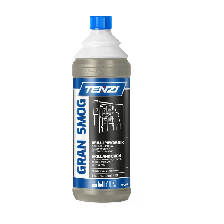 Tenzi Gran Smog 1 l, koncentrat do czyszczenia piekarników, grilli i wędzarni, butelka