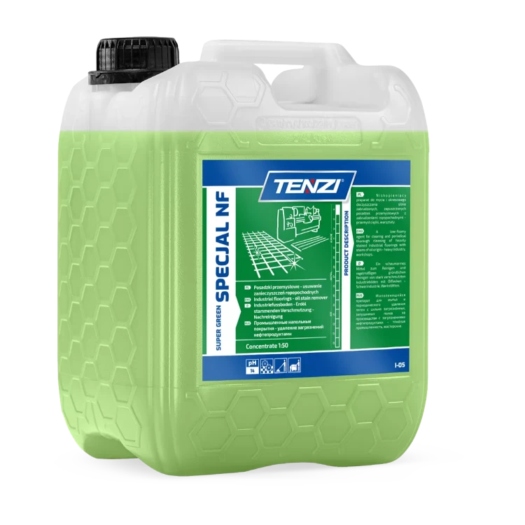 Tenzi Super Green Specjal NF 5 l, koncentrat do mycia posadzek przemysłowych, kanister