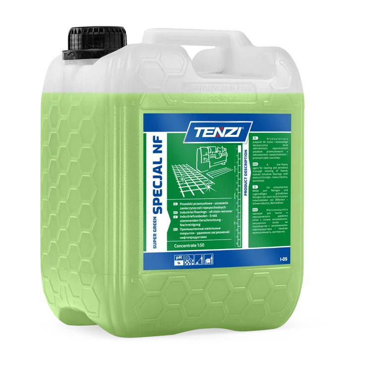 Tenzi Super Green Specjal NF 10 l, koncentrat do mycia posadzek przemysłowych, kanister