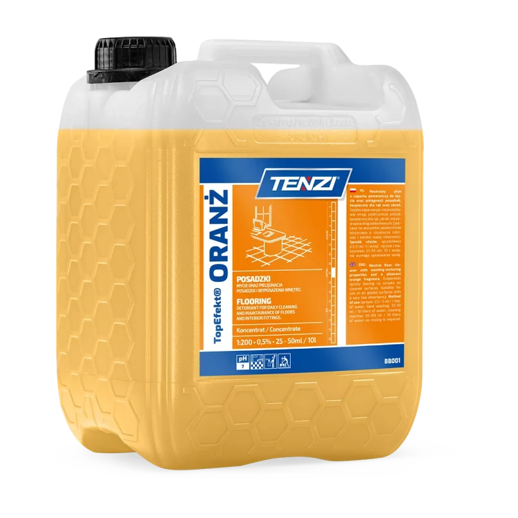 Tenzi TopEfekt Oranż 5 l, kanister koncentratu do mycia i pielęgnacji podłóg