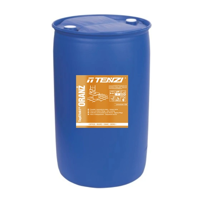 Tenzi TopEfekt Oranż 200 l, beczka koncentratu do mycia i pielęgnacji podłóg