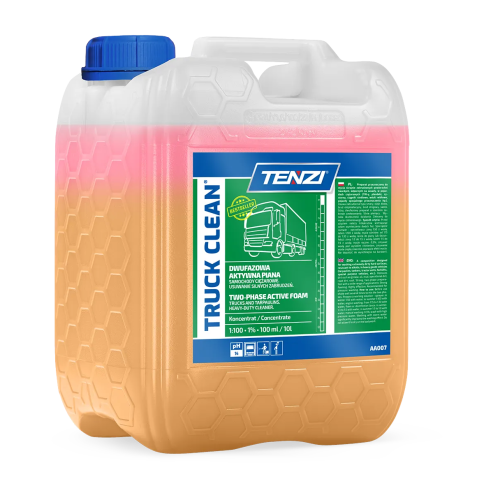 Tenzi Truck Clean 5 l: dwufazowy koncentrat aktywnej piany, opakowanie z etykietą