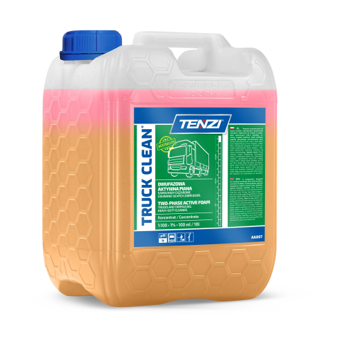 Tenzi Truck Clean 20 l: dwufazowy koncentrat aktywnej piany, opakowanie z etykietą