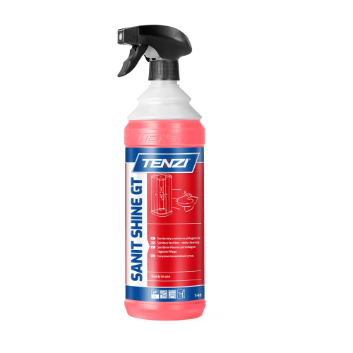 Tenzi Sanit Shine GT 1 l, różowy płyn w butelce ze spryskiwaczem