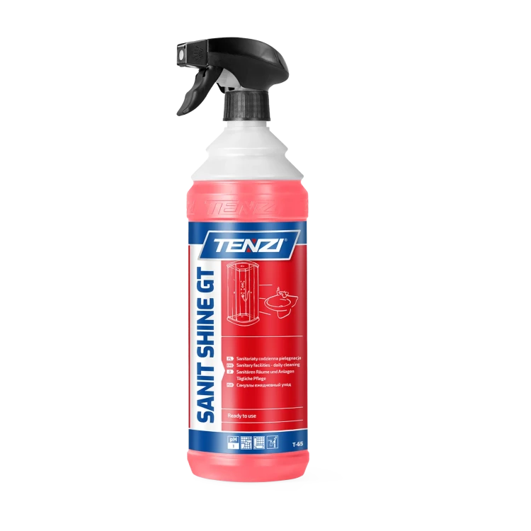 Tenzi Sanit Shine GT 1 l, różowy płyn w butelce ze spryskiwaczem