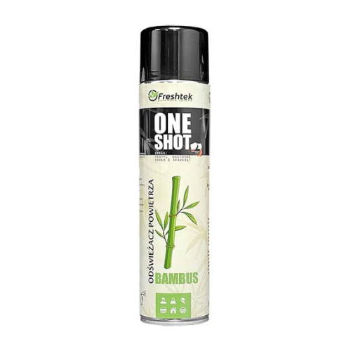 Freshtek ONE SHOT Bambus, odświeżacz powietrza i neutralizator zapachów, 600 ml