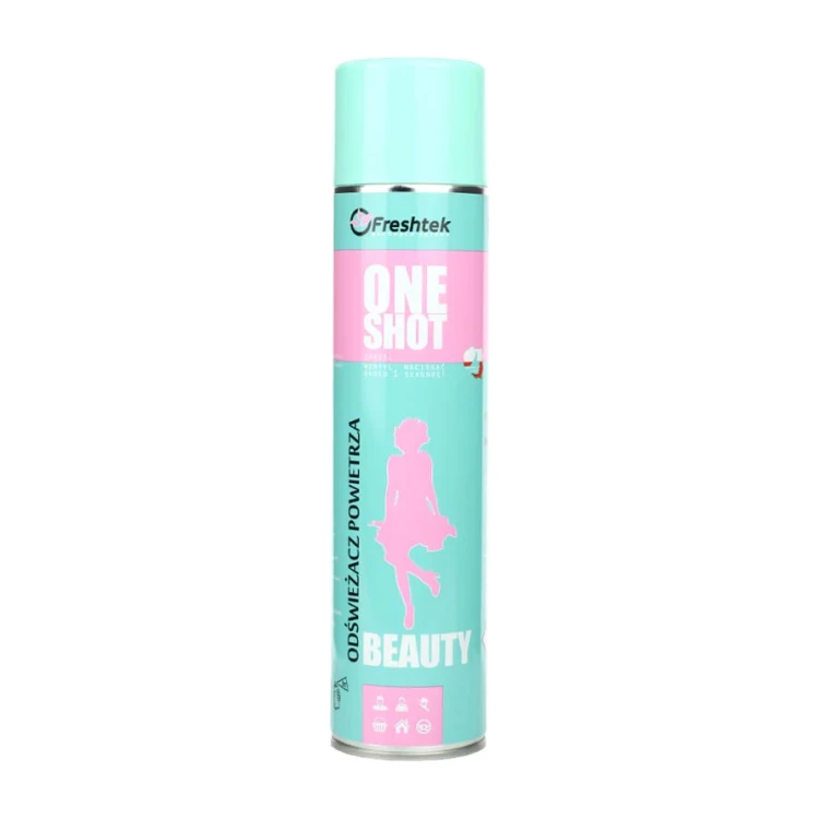 Freshtek ONE SHOT Beauty, odświeżacz powietrza w aerozolu, 600 ml