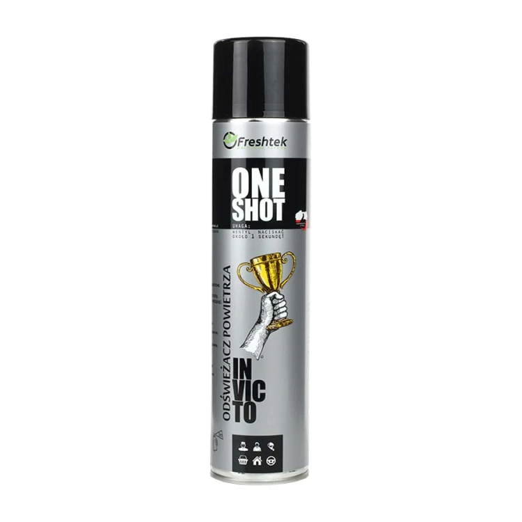 Freshtek ONE SHOT Invicto, neutralizator zapachu i odświeżacz powietrza, 600 ml
