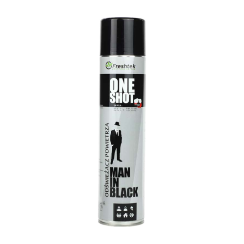 Freshtek ONE SHOT Man in Black, neutralizator zapachu, 600 ml