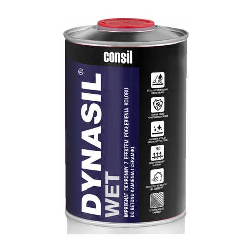 Dynasil Wet 1 l, impregnat do kostki brukowej z efektem mokrej powierzchni, puszka