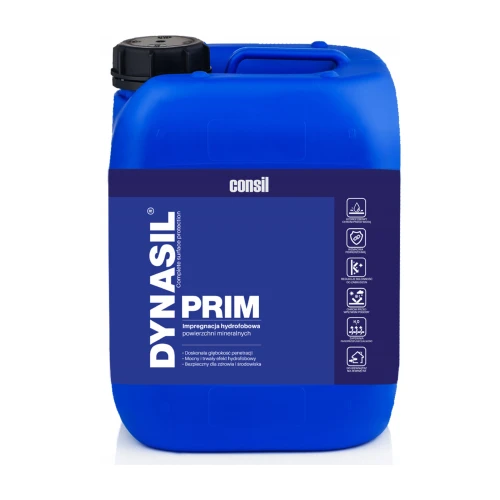 Dynasil Prim 5 l – wodny impregnat hydrofobowy do betonu, cegły i piaskowca, kanister