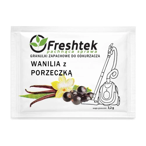 Freshtek Shake Wanilia z porzeczką, saszetka granulek zapachowych do odkurzacza 3,2 g