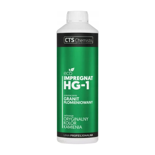 CTS Chemistry HG-1, wodny impregnat do granitu płomieniowanego bez efektu mokrego kamienia – 1 l
