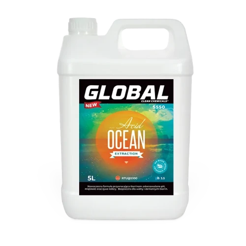 Global Acid Ocean Rinse S550 5 l – kwaśna płukanka do prania dywanów i tapicerki, kanister