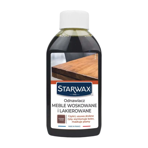 Starwax Odnawiacz do mebli – drewno ciemne woskowane i lakierowane – 0,25 l