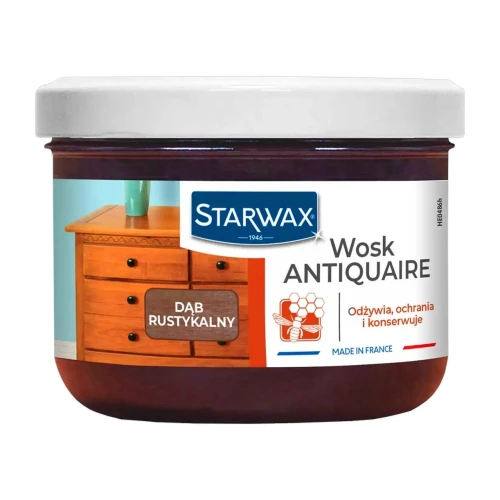 Starwax ANTIQUAIRE – wosk do drewna w paście, dąb rustykalny – 0,375 l