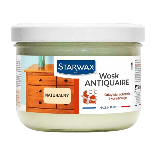 Starwax ANTIQUAIRE – wosk do drewna w paście, naturalny – 0,375 l