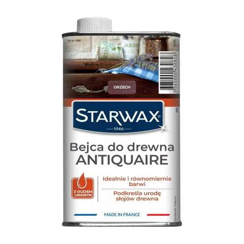Starwax ANTIQUAIRE – bejca do drewna orzech – 0,5 l