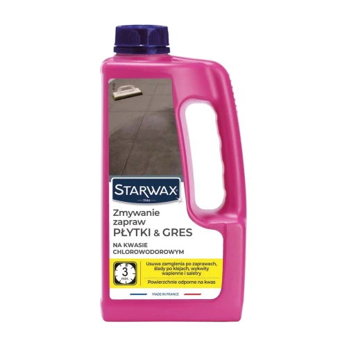 Starwax Płytki & Gres – zmywacz zapraw cementowych – 1 l