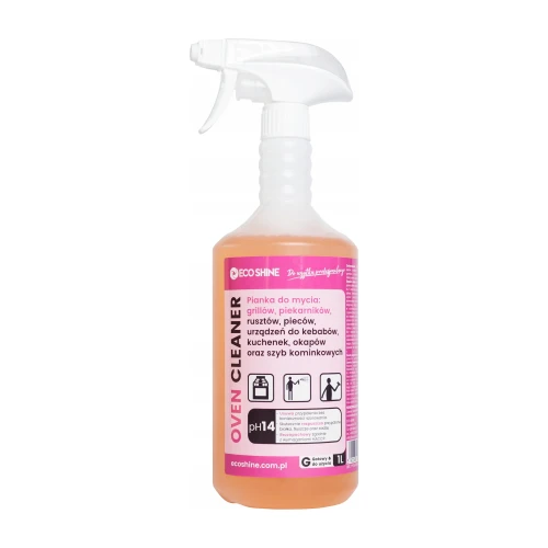Eco Shine Oven Cleaner 1 l, środek do czyszczenia piekarnika i grilla, butelka ze spryskiwaczem