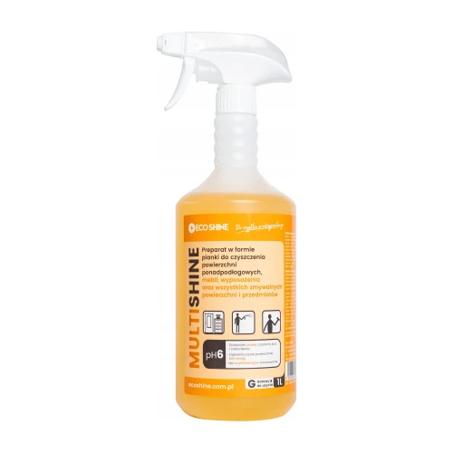 Eco Shine Multishine 1 l, środek do czyszczenia mebli, butelka ze spryskiwaczem