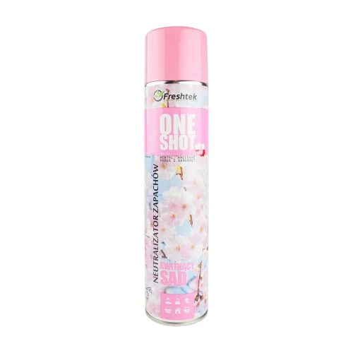 Freshtek ONE SHOT Kwitnący Sad, neutralizator zapachów, 600 ml