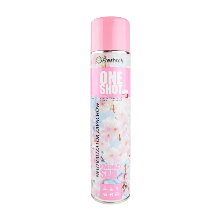 Freshtek ONE SHOT Kwitnący Sad, neutralizator zapachów, 600 ml