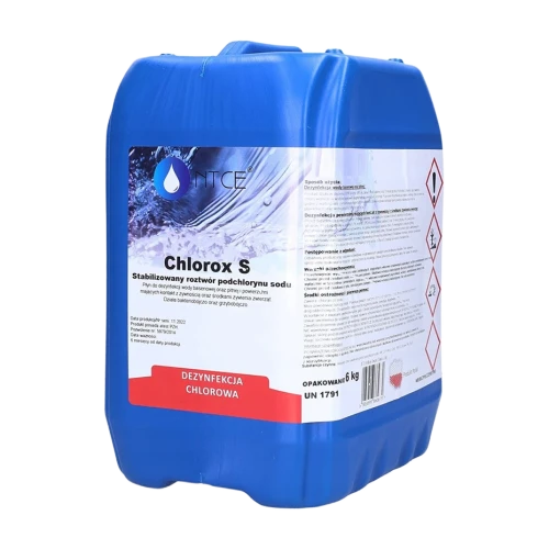 NTCE Chlorox S 5 l (6 kg), stabilizowany roztwór podchlorynu sodu, kanister