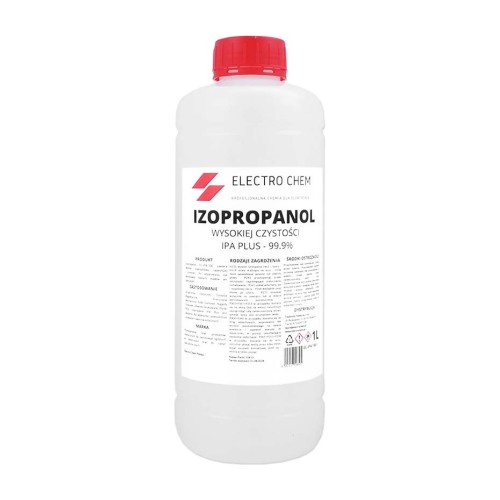 Alkohol izopropylowy IPA Plus 99,9% Electro Chem – butelka 1 l