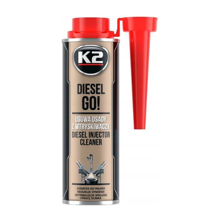 K2 Diesel Go! – dodatek do diesla czyszczący wtryski – 250 ml