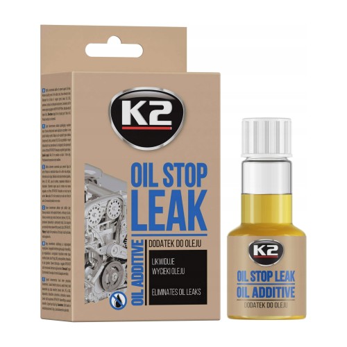 K2 Stop Leak Oil – dodatek zapobiegający wyciekom oleju – 50 ml