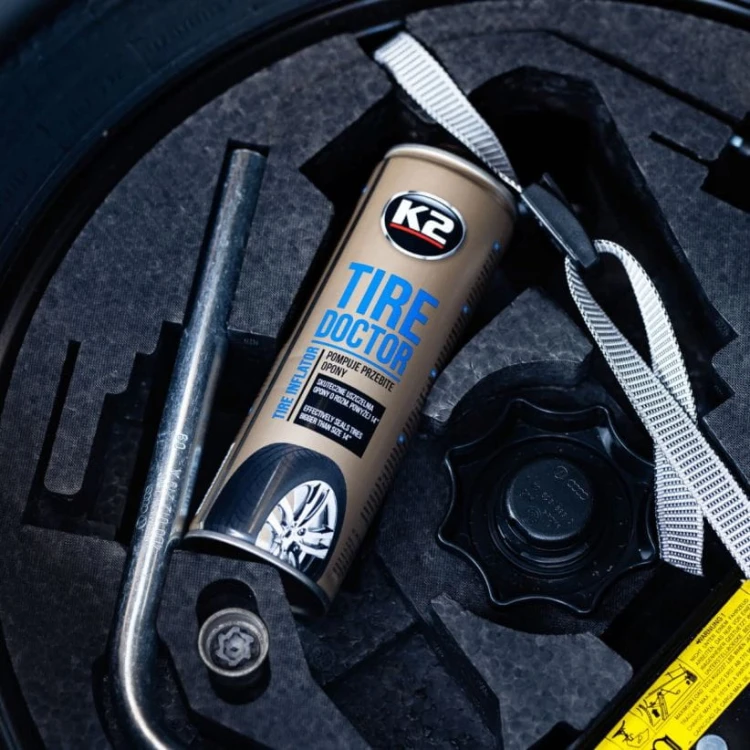 K2 Tire Doktor – koło zapasowe w sprayu do 14 cali – 400 ml – zdjęcie 2