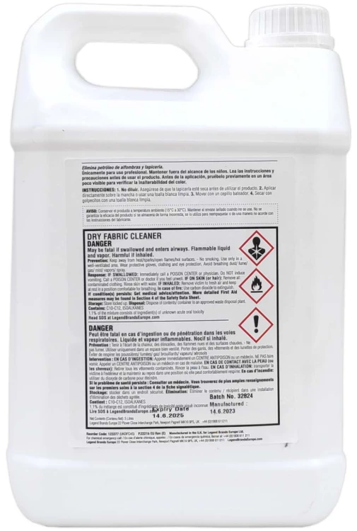 Chemspec Dry Fabric Cleaner – środek do czyszczenia tkanin na sucho – 5 l – zdjęcie 2