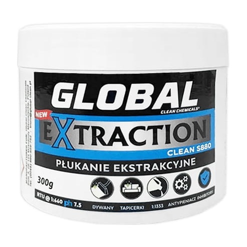 Global Extraction Clean S880 – detergent do płukania dywanów i tapicerki – 0,3 kg