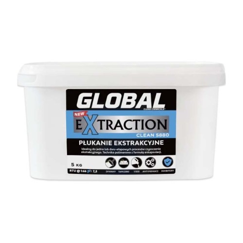Global Extraction Clean S880 – detergent do płukania dywanów i tapicerki – 5 kg
