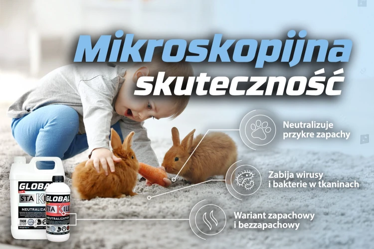 Global Sta Kill E206 – bezzapachowy neutralizator zapachów – 1 l – zdjęcie 2