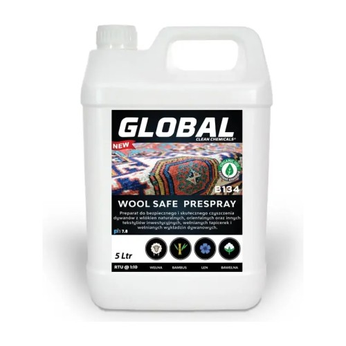 Global Wool Safe B134 – prespray do wełny i włókien naturalnych – 5 l