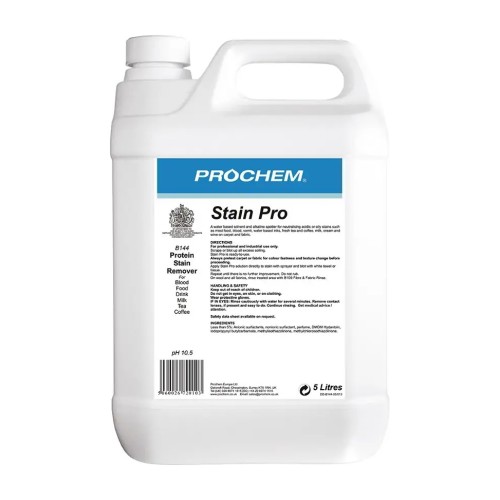 Prochem Stain Pro B144 – odplamiacz do plam białkowych i tłustych – 5 l