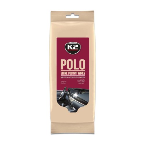K2 Polo Shine Wipes chusteczki do kokpitu 20 × 18 cm Forest Fruits 24 szt.