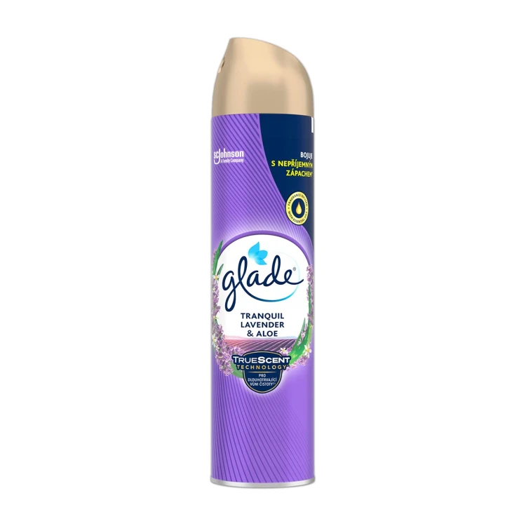 Glade Tranquil Lavender & Aloe – odświeżacz powietrza w aerozolu – 300 ml
