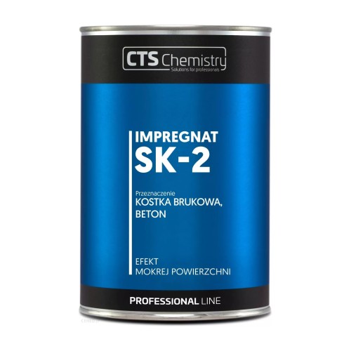 CTS Chemistry SK-2 – rozpuszczalnikowy impregnat do kostki brukowej, efekt mokrej kostki – 1 l