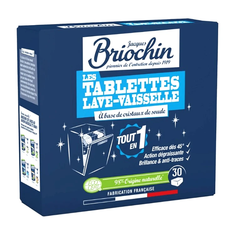 Briochin Tout en 1 – tabletki do zmywarki bez zapachu – 30 szt.