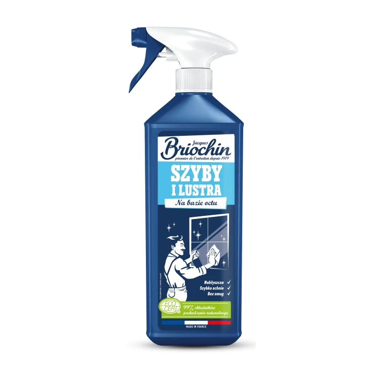 Briochin Płyn z octem – do mycia szyb i luster – 750 ml