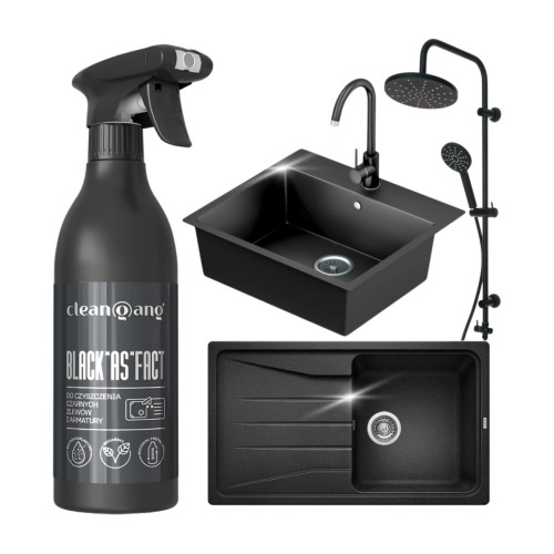 cleangang Black*as*fact – środek do czarnej armatury i zlewów – 500 ml
