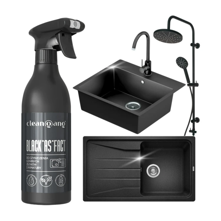 cleangang Black*as*fact – środek do czarnej armatury i zlewów – 500 ml