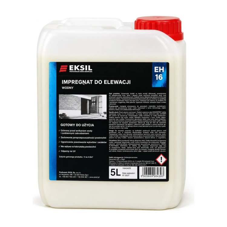 Eksil EH 16 – impregnat do elewacji – 5 l