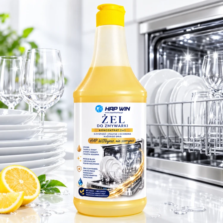 Hap Win Żel 2w1 – żel do zmywarki – 1 l – zdjęcie 2