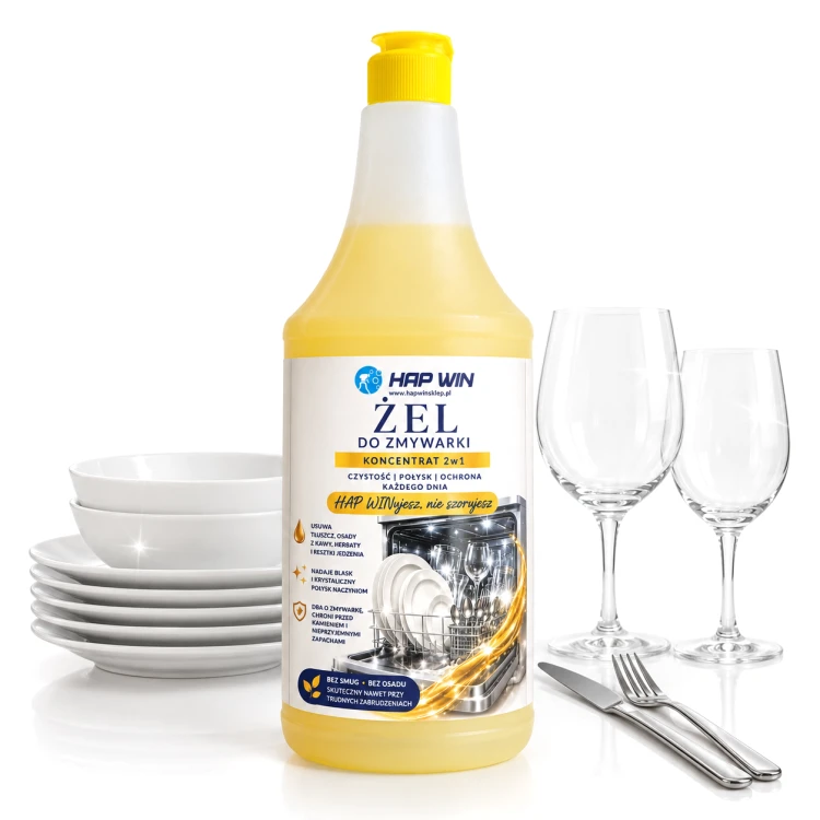 Hap Win Żel 2w1 – żel do zmywarki – 1 l – zdjęcie 3