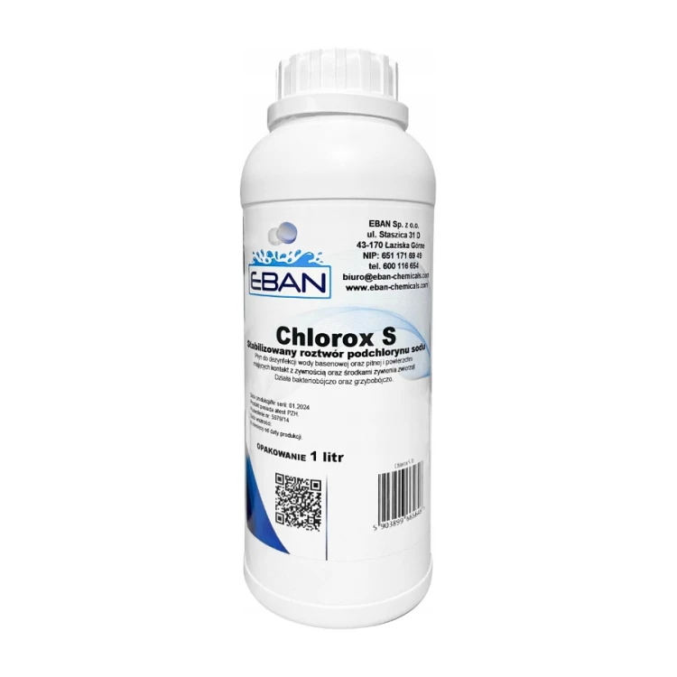 NTCE Chlorox S – chlor do basenu w płynie – 1 l