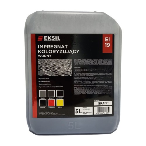 Eksil EI 19 – impregnat koloryzujący do kostki brukowej, czarny – 5 l